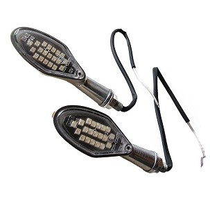 FAR KOMPLET MIGAVACA HOMOLOGOVANCH LED (2KOM.) (BOJA CRNA)