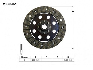TRW ZF DISK KVAČILA BMW R 850 GS / R / RT 97-99, R 1100 GS 93-99, K 100 LT / RS / RT 83-91, K 1100 LT / RS 92-98, R 1100 R / RS / RT 95-01, (EBS6605)