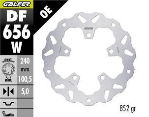 GALFER DISK KOČIONI ZADNJI CF MOTO 450MT '24- (WAVE FIXED) (240X100,5X5MM)