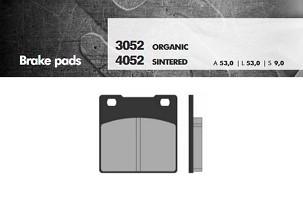 BRENTA PLOČICE KOČIONE KH63 SINTER METAL (ZLATNE) (FT 4052)