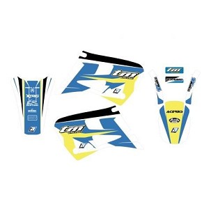 BLACKBIRD RASPRODAJA KOMPLET NALEPNICA (FOLIJA) TM 2T/4T '99-'03 DREAM 4 BOJA PLAVA BELA ŽUTA