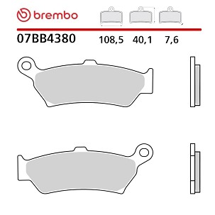 BREMBO 2026/06 KOČIONE PLOČICE KH781 ROAD / OFF ROAD GENUINE SINTER (SINTEROVANI METAL OEM MEŠAVINA) BMW R 1300 GS / ADV / R / RS / RT '23-'26