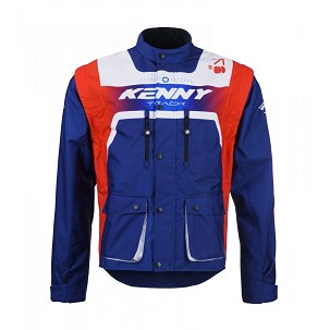 KENNY RACING JAKNA ADVENTURE/ENDURO MODEL TRACK PATRIOT BOJA CRVENA/PLAVA/BELA FLUO VELIČINA XXL
