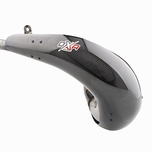 OXA FACTORY ŠTITNIK KARBONOWA DIFUZORA (REZONANTNE CEVI) CARBON PROTECTION KTM SX / EXC 250 / 300 '04-'19 OLD MODEL, RIEJU MR 300, BETA 250 / 300 RR, SHERCO SE-R 250 / 300, YAMAHA YZ 250 2T