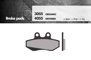 BRENTA PLOČICE KOČIONE KH167 SINTER METAL (ZLATNE) (FT 4055)