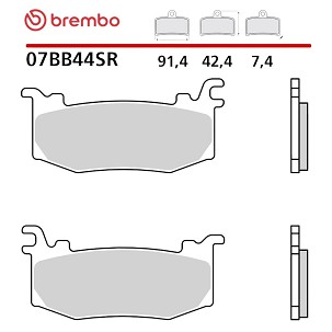 BREMBO 2026/06 KOČIONE PLOČICE RACING ROAD SINTER SR (SINTEROVANI METAL) (ECE R90) APRILIA RSV4 / FACTORY '25, DUCATI PANIGALE V4 / STREETFIGHTER V4 '25-'26, KTM RC 990 R '26, MV AGUSTA BRUTALE 931 '26, NORTON MANX 1200 '26,