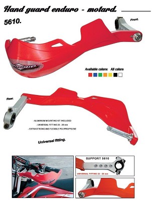 PROGRIP ŠTITNICI RUKU (HAND GUARD) PG5610 MONTIRANE DVOTAČKASTO (22+28MM) BOJA CRNA (PG5610BK) (5610-102)