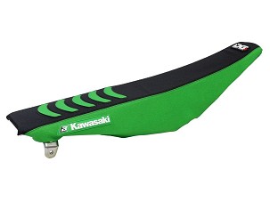 BLACKBIRD NAVLAKA / PRESVLAKA NA SEDIŠTE KAWASAKI KXF 250 '13-'20, KXF 450 '12-'18 DOUBLE GRIP 3 BOJA CRNA ZELENA