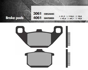 BRENTA PLOČICE KOČIONE KH85 SINTER METAL (ZLATNE) (FT 4061)