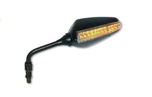 FAR RETROVIZOR LEVO UNIVERZALNE SA KIERUNKOWSKAZEM LED BOJA CRNA (KOMPLET ZA FAR7166)