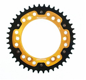 SUPERSPROX LANČANIK ZADNJA STEALTH (STALOWO-ALUMINIJUMSKA) 4454 42 KTM 790/890/950/990/1050/1090/1190/1290 ADVENTURE/SUPER ADVENTURE (JTR899.42) BOJA ZLATNA