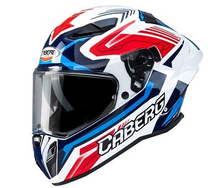 CABERG INTEGRALNA KACIGA SA VIZIROM MODEL DRIFT EVO II JARAMA BOJA BELA/CRVENA/PLAVA VELIČINA S (PINLOCK U SETU)