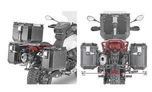 KAPPA NOSAČ KOFERE BOČNE BRZOG MONTAŽE MONOKEY CAM SIDE MOTO GUZZI V85 TT '19-'23 - POD KOFERE KFR K'FORCE I KVG K'VOYAGER ALU