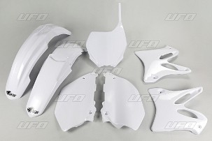 UFO KOMPLET PLASTIKE YAMAHA YZ 125 '06-'14, YZ 250 '06-'14 BOJA BELA (YA302E046) - RASPRODAJA