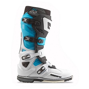 GAERNE ČIZME CROSS/ENDURO MODEL SG-22 LIMITED EDITION WHITE/BLACK/BLUE BOJA BELA/CRNA/PLAVA VELIČINA 41