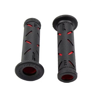 PROGRIP 2026/04 RUČKE PG717 ROAD (22+25MM, DUŽ.122MM) BOJA CRNA/CRVENA OTVORENE (OPEN END) (DVOKOMPONENTNE) (717-149)
