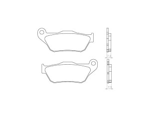 BRENTA PLOČICE KOČIONE KH430 SINTER METAL (ZLATNE) (FT 4080)