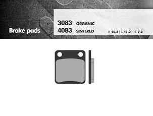 BRENTA PLOČICE KOČIONE KH54 / KH257 SINTER METAL (ZLATNE) (FT 4083)