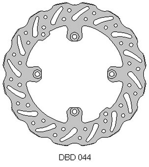 DELTA BRAKING DISK KOČIONI PREDNJI BETA 250 RR '05-12, 525 RR '05-12, WAVE (260X120,3X4MM) (4X8,5MM) (NG1263)