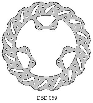 DELTA BRAKING DISK KOČIONI PREDNJI HONDA CRF 250 '15-21, CRF 450 '15-21, WAVE (260X101,2X4MM) (6X6,5MM) (NG1486)