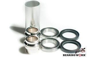 BEARING WORX LEŽAJEVI TOČKA PREDNJEG SA SEMERINZIMA I ČAURAMI KTM SX/SXF 125/250/350/450 '15-'23 , EXC/EXCF 125/250/300/350/450 '16-'23 TPI , HUSQVARNA,GAS GAS '21-'23 (25-1402) (OSOVINA 22MM)