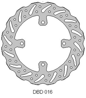 DELTA BRAKING DISK KOČIONI PREDNJI KAWASAKI KX 125 '06-08, KX 250 '06-'08, KXF 250 '09-'14 , KX 450 '06-18, 21, KLX 450 '07-21, KXF 450 '09-'14, WAVE (250X109,5X4MM) (4X9,5MM) (NG1762,NG1031)
