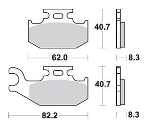 SBS PROMOCIJA PLOČICE KOČIONE KH414 OFF-ROAD SINTER BOJA ZLATNA