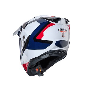 CABERG PROMOCIJA KACIGA OFF-ROAD / TRAIL / ADVENTURE DUOSPORT (DUAL) TANAMI SCRAM SA VIZIROM I VIZIROM BOJA BELA/CRVENA/PLAVA (HONDA - HRC) VELIČINA XXL (PINLOCK U SETU)