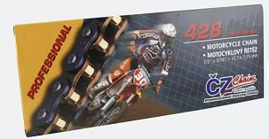 CZ LANAC POGONSKI 428 OR (140 KARIKA) O-RING (STREET MAX 250 CCM) (23,4 KN) + SPOJNICA