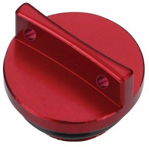 ACCEL ČEP SIPANJA ULJA HONDA CR 125/250 '87-'04, CRF 450 '02-'04 BOJA CRVENA (NAVOJ M20X2,5)