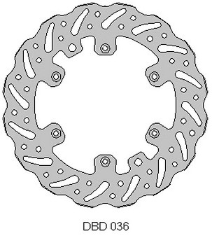 DELTA BRAKING DISK KOČIONI PREDNJI KTM 2T/4T '91-'25, HUSABERG, HUSQVARNA, GAS-GAS '21, WAVE (260X126,5X3MM) (6X6,5MM) (NG140)