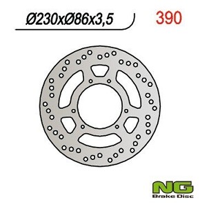 NG DISK KOČIONI PREDNJI YAMAHA DT 125R '88-'05, TT 350 '85-'95, TT 600 '84-'92, YZ 250 '85-'89, YZ 125 '88, '90-'91 (230X86X3,5) (6X6,5MM)