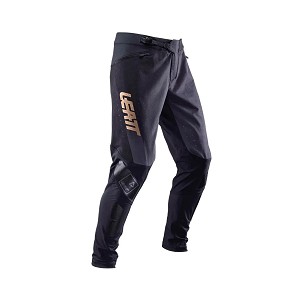 LEATT PANTALONE BICIKLISTIČKE (DEČJE) MTB GRAVITY 4.0 JUNIOR PANT BLACK BOJA CRNA/ZLATNA VELIČINA S 120/130cm