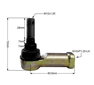 PROMX KRAJ SPONE UPRAVLJAČA LEVA CAN-AM OUTLANDER/RENEGADE 400/500/800, KAWASAKI KVF 360 PRAIRIE '03-'13