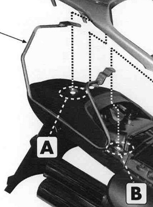 KAPPA NOSAČ POD TORBY (BISAGE) BOČNE HONDA XL 650V TRANSALP '00-'07