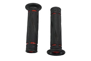 PROGRIP 2026/04 RUČKE PG838 ROAD (22+25MM, DUŽ.122MM) BOJA CRNA/CRVENA OTVORENE (OPEN END) (DVOKOMPONENTNE) (838-149)