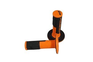 PROGRIP 2026/04 RUČKE PG801 OFF ROAD (22+25MM, DUŽ.115MM) BOJA NARANDŽASTA/CRNA (DVOKOMPONENTNE) (801-201)