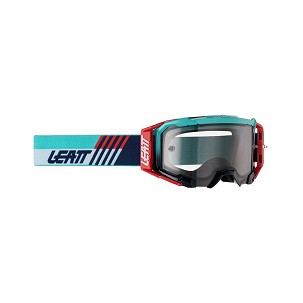 LEATT NAOČARE VELOCITY 5.5 GOGGLE AQUA LIGHT GREY 58% - BOJA CRVENA/TAMNOPLAVA/PLAVA VIZIR DYMIONE OGLEDALO SIVA