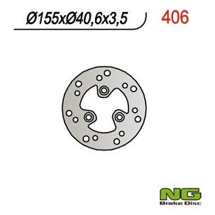 NG DISK KOČIONI PREDNJI SKUTERI APRILIA/MBK/PIAGGIO/YAMAHA (155x40,6x3,8)