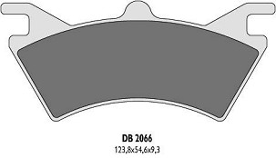 DELTA BRAKING PLOČICE KOČIONE KH313 POLARIS 6X6 - ZAMENJUJU DB2066QD-D I DB2066MX-D