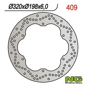 NG DISK KOČIONI PREDNJI YAMAHA XJ 600 92-97, XVZ 1300 96-07, XJ 600 DIVERSION '92-'97 ZADNJI (320X198MM) (320X198X6)