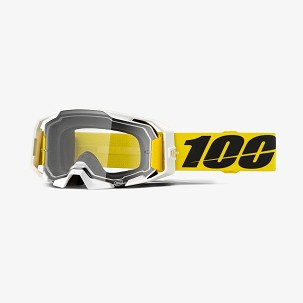 100 PERCENT NAOČARE ARMATIC VALERA - CLEAR LENS - BOJA ŽUTA/ BELA - VIZIR PROVIDNA