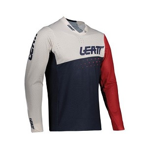 LEATT MAJICA BICIKLOWA (DEČJA) MTB GRAVITY 4.0 JUNIOR JERSEY CORAL BOJA TAMNOPLAVA/BELA/CRVENA VELIČINA S (120-130 CM)