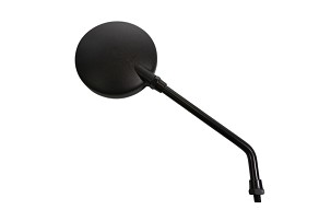 BIKETEC PARTS RETROVIZOR DESNO UNIVERZALNE OKRUGLE NAVOJ M10 BOJA CRNA