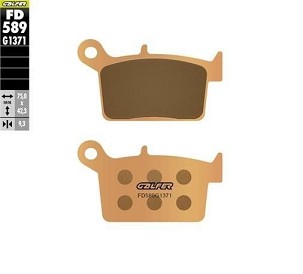 GALFER PLOČICE KOČIONE SINTER METAL (ZLATNE) STREET SWM ZADNJI