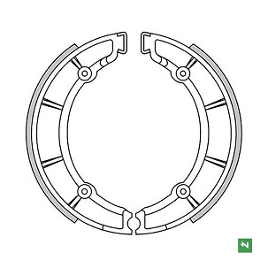 NEWFREN PAKNE KOČIONE ZADNJI MOTO GUZZI V7 SPECJAL 700 '69-'71; V 7 700 '67-'76 (220X40MM)