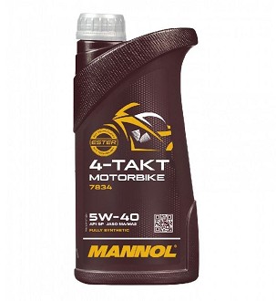MANNOL ULJE MOTORNO 4T MOTORBIKE 5U40 1L SINTETIČKO ESTER TECHNOLOGY (JASO MA/MA2) (7814) (20)