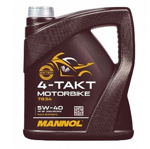 MANNOL ULJE MOTORNO 4T MOTORBIKE 5U40 4L SINTETIČKO ESTER TECHNOLOGY (JASO MA/MA2) (7814) (20)