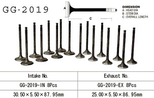 VESRAH IZDUVNI VENTIL YAMAHA V MAX 1200 '85-07' (OEM: 1FK-12121-00,1FK-12121-01) (1KOM.) (MADE IN JAPAN)