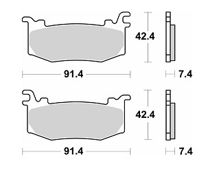 SBS PLOČICE KOČIONE KH STREET PERFORMANCE (EXCEL) SINTER BOJA ZLATNA PREDNJI APRILIA RSV4 FACTORY '25-, DUCATI PANIGALE V4/V4S '25-, , KTM RC-R 990 '25-, SUPERDUKE 1390 '25-